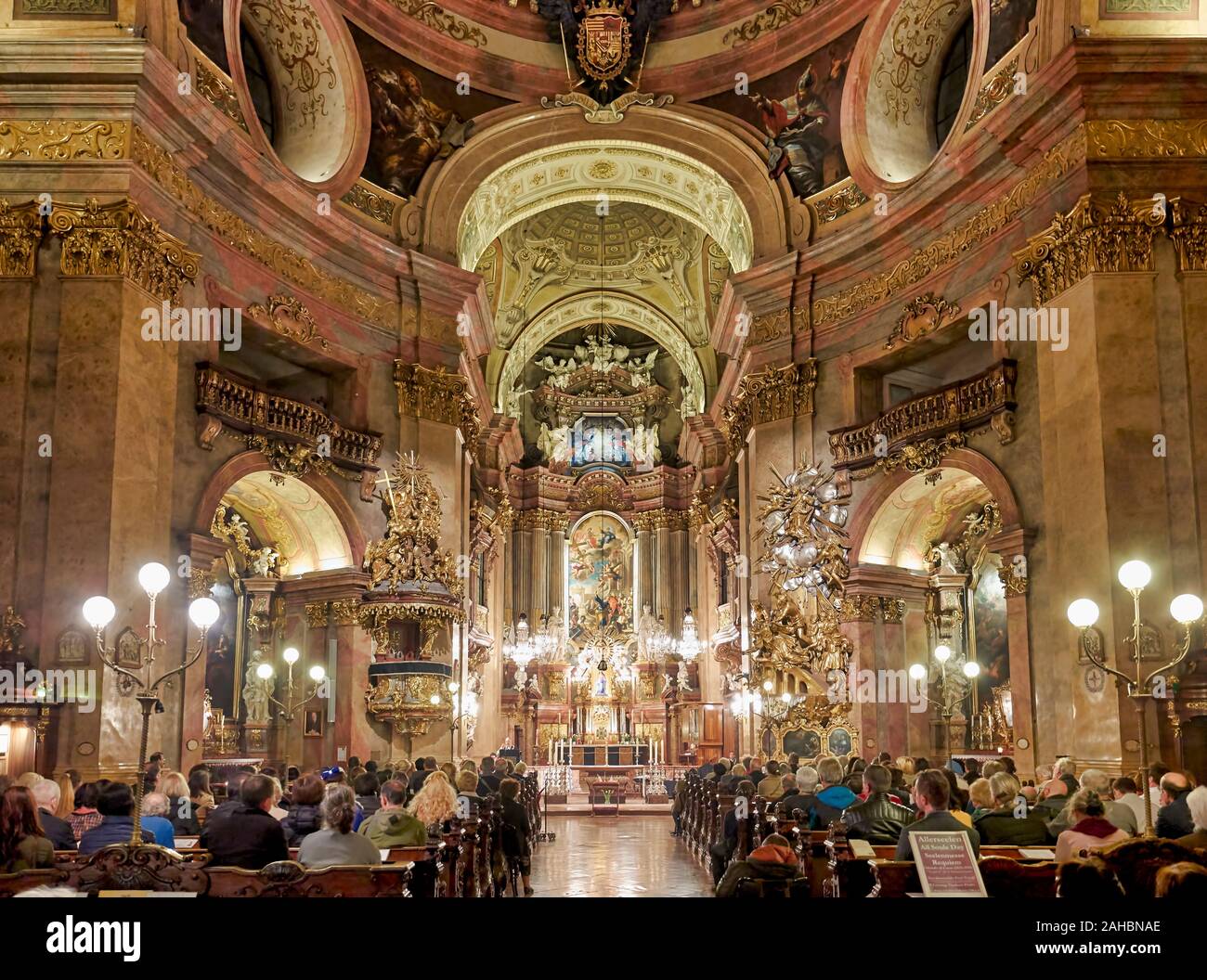St. Peter catholic church. Vienna Austria Stock Photo