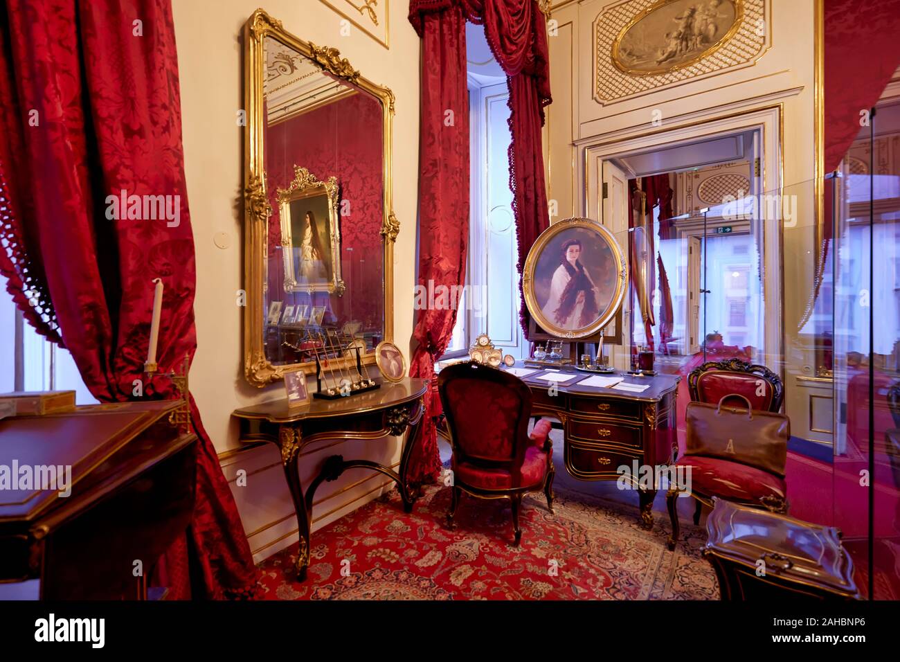 Kaiserappartements Hofburg Imperial Palace Sissi. Vienna Austria Stock