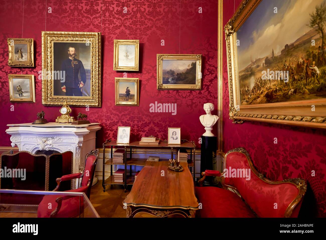 Kaiserappartements Hofburg Imperial Palace Sissi. Vienna Austria Stock