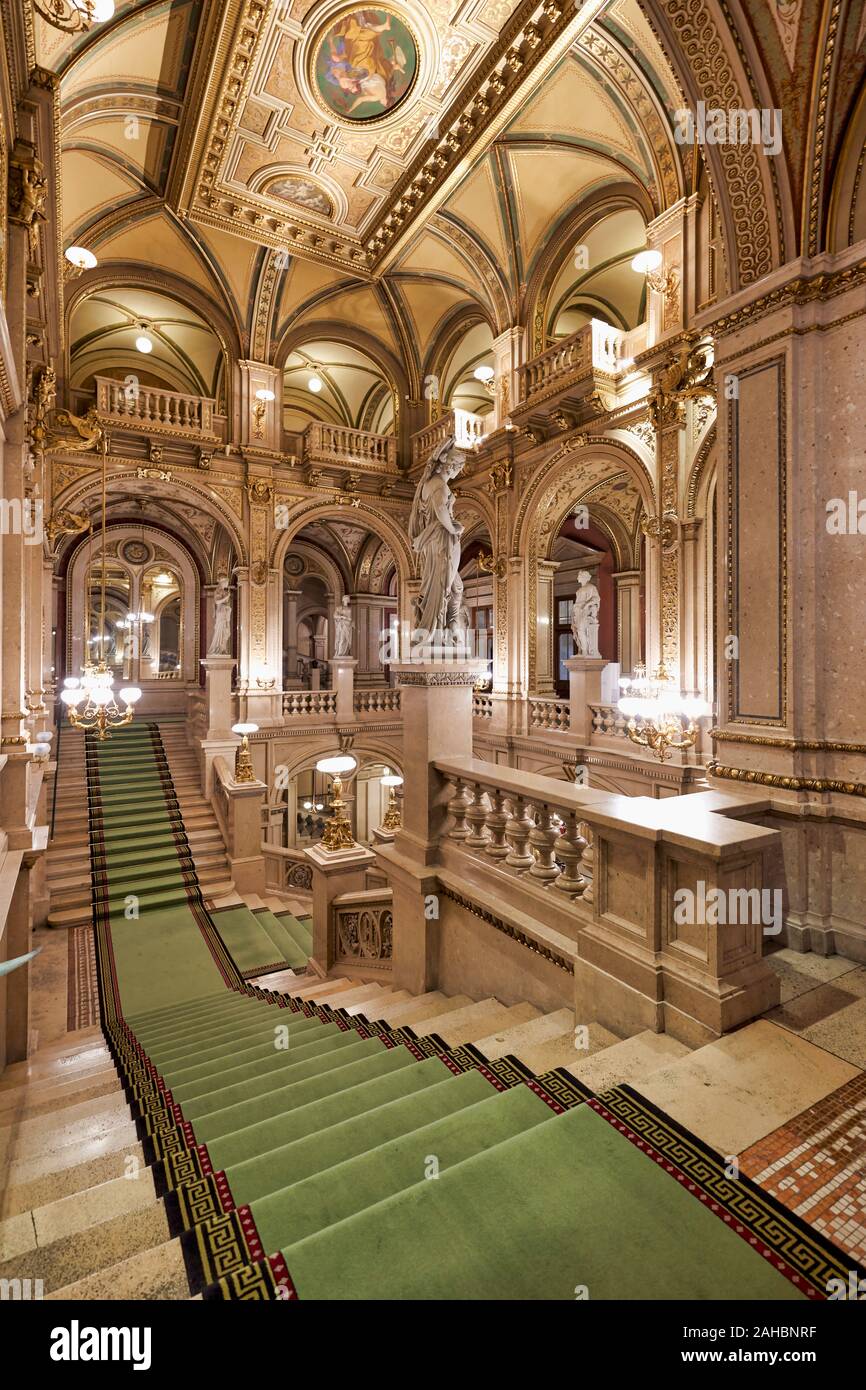 The Vienna State Opera (Wiener Staatsoper)- Vienna Austria Stock Photo