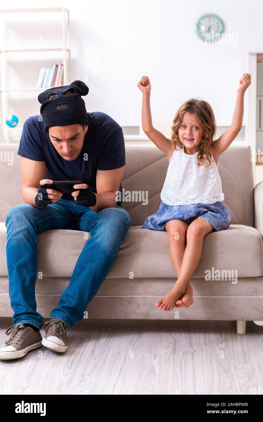 The child trafficking and abuse concept with small girl Stock Photo - Alamy