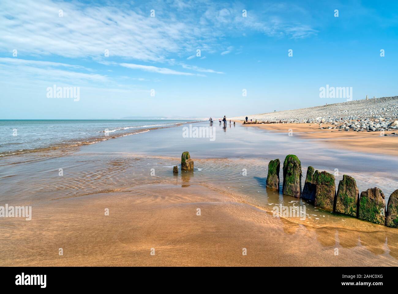 Westward Ho Beach North Devon UK Stock Photo Alamy