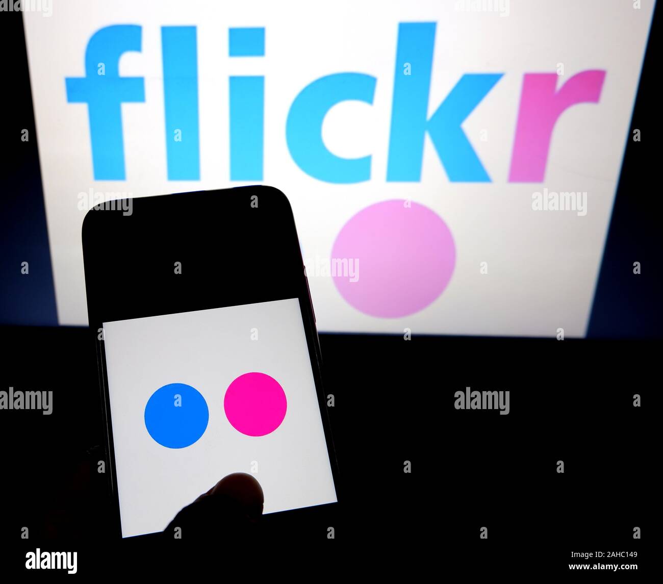 In This Photo Illustration A Popular Photo Sharing Application Flickr In This Photo Illustration A Popular Photo Sharing Application Flickr