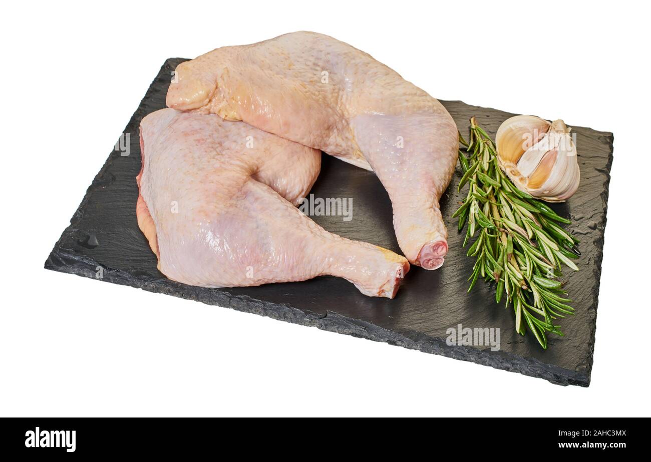 raw meat, chicken leg on a white isolated background Stock Photo Alamy