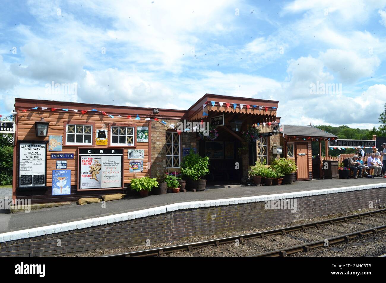 Hampton Loade Station, on the Severn Valley Railway, Shropshire, UK Stock Photo