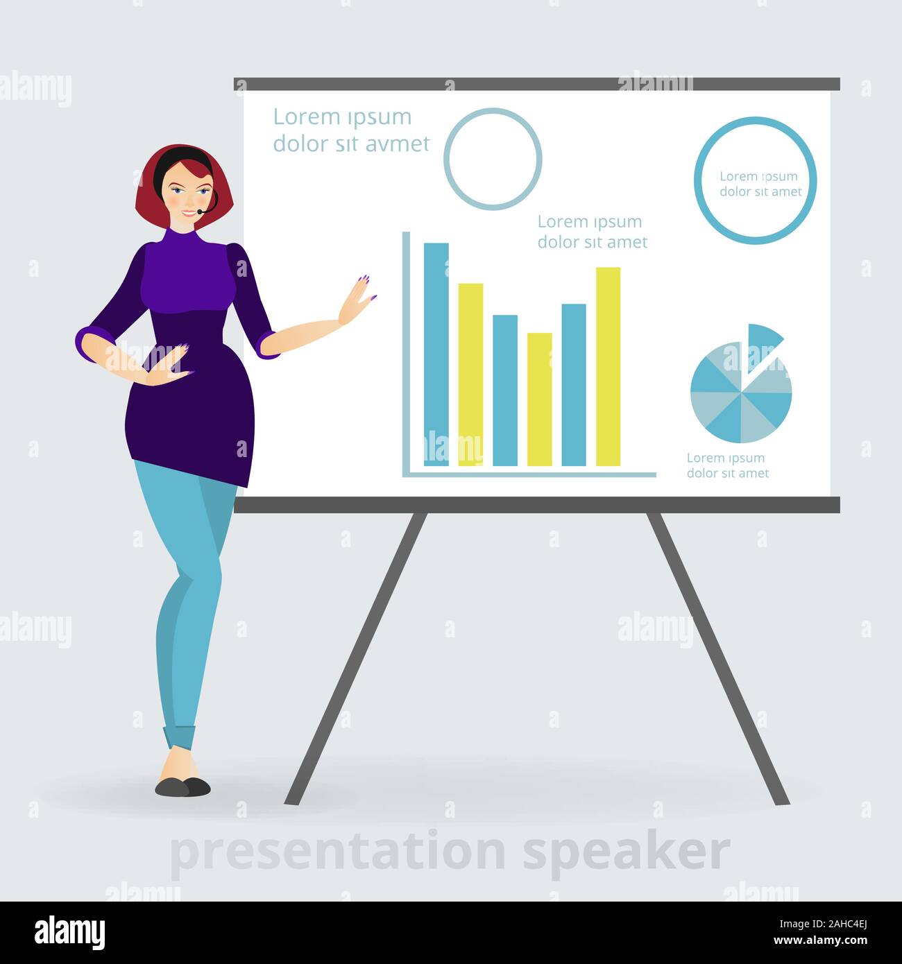 Beautiful Smiling Woman Presentation Speaker Near Board With Graphs beautiful-smiling-woman-presentation-speaker-near-board-with-graphs