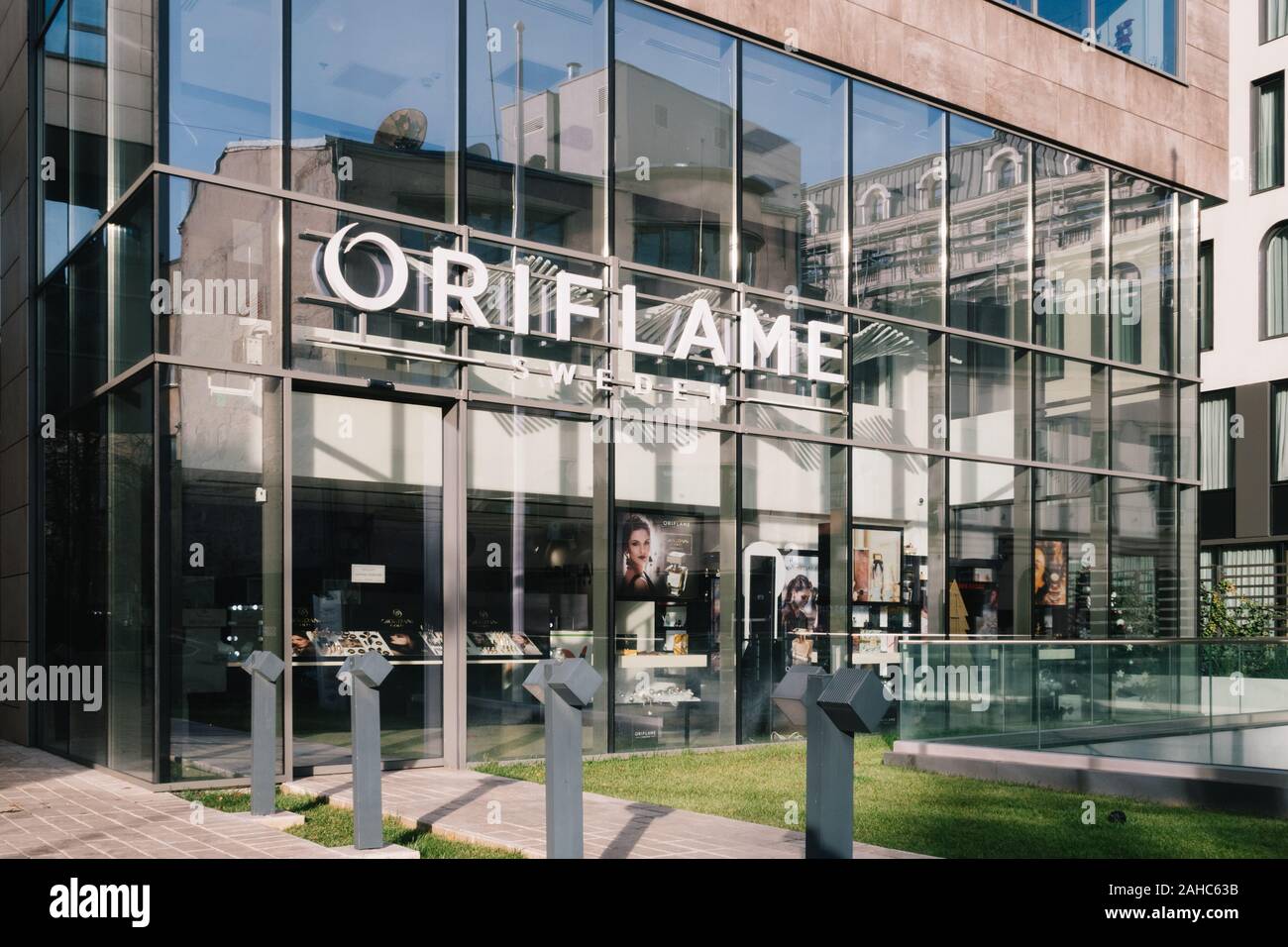 Oriflame sign hi-res stock photography and images - Alamy