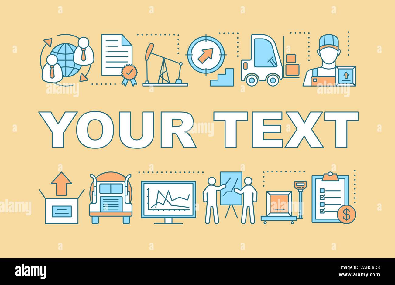 Export word concepts banner. Logistics and distribution. International shipping. Worldwide