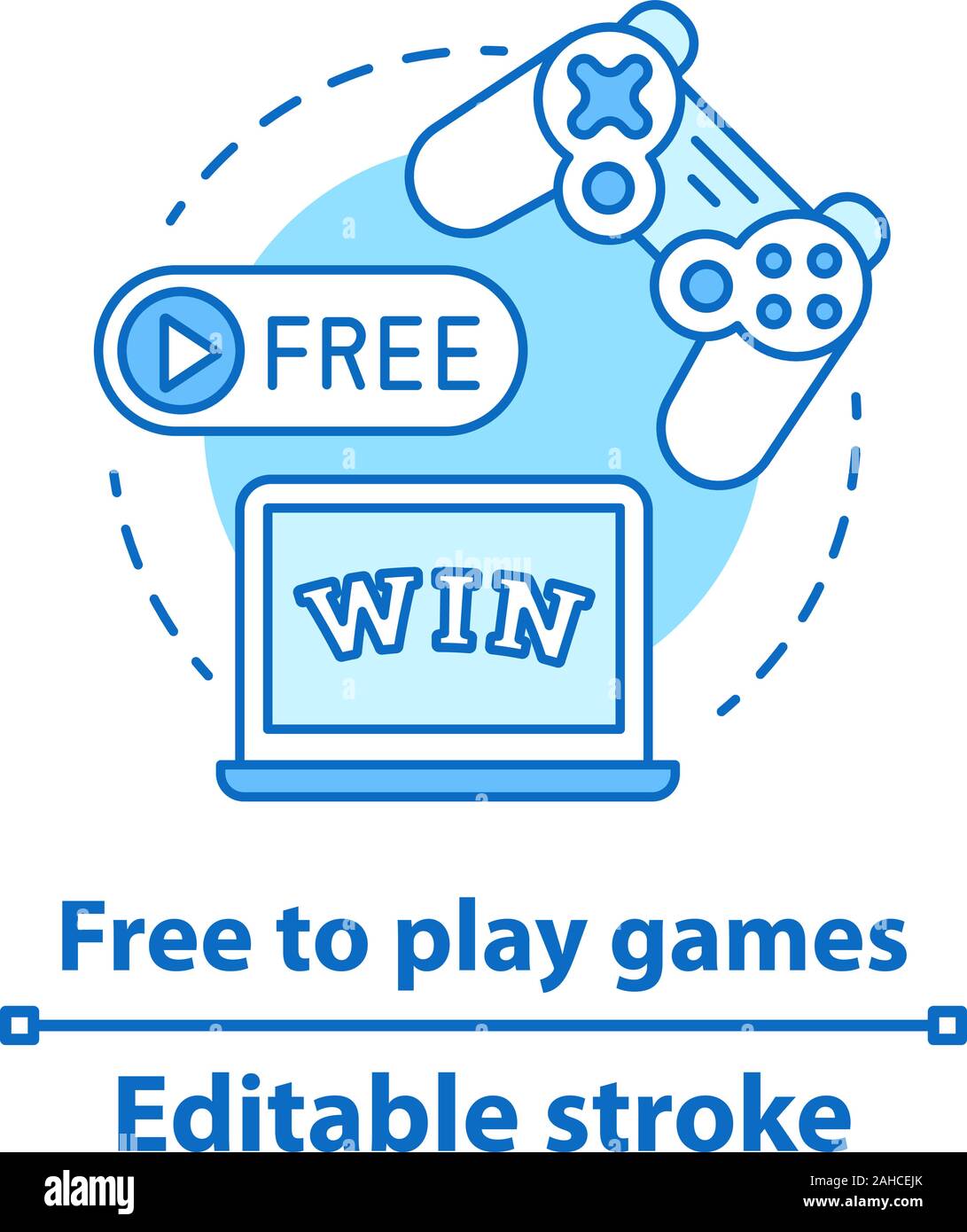 Free Vector  Online games concept illustration with controller