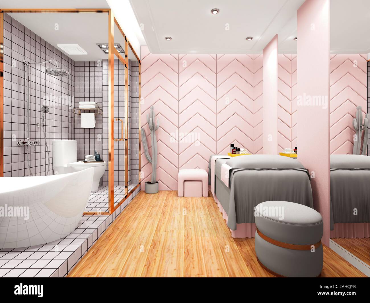 3d render of beauty and spa center Stock Photo - Alamy