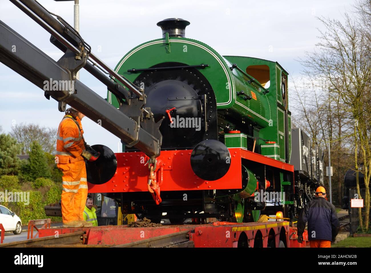 Manchester UK 28 December 2019 Unloading Of The Heritage Steam Manchester UK 28 December 2019 Unloading Of The Heritage Steam