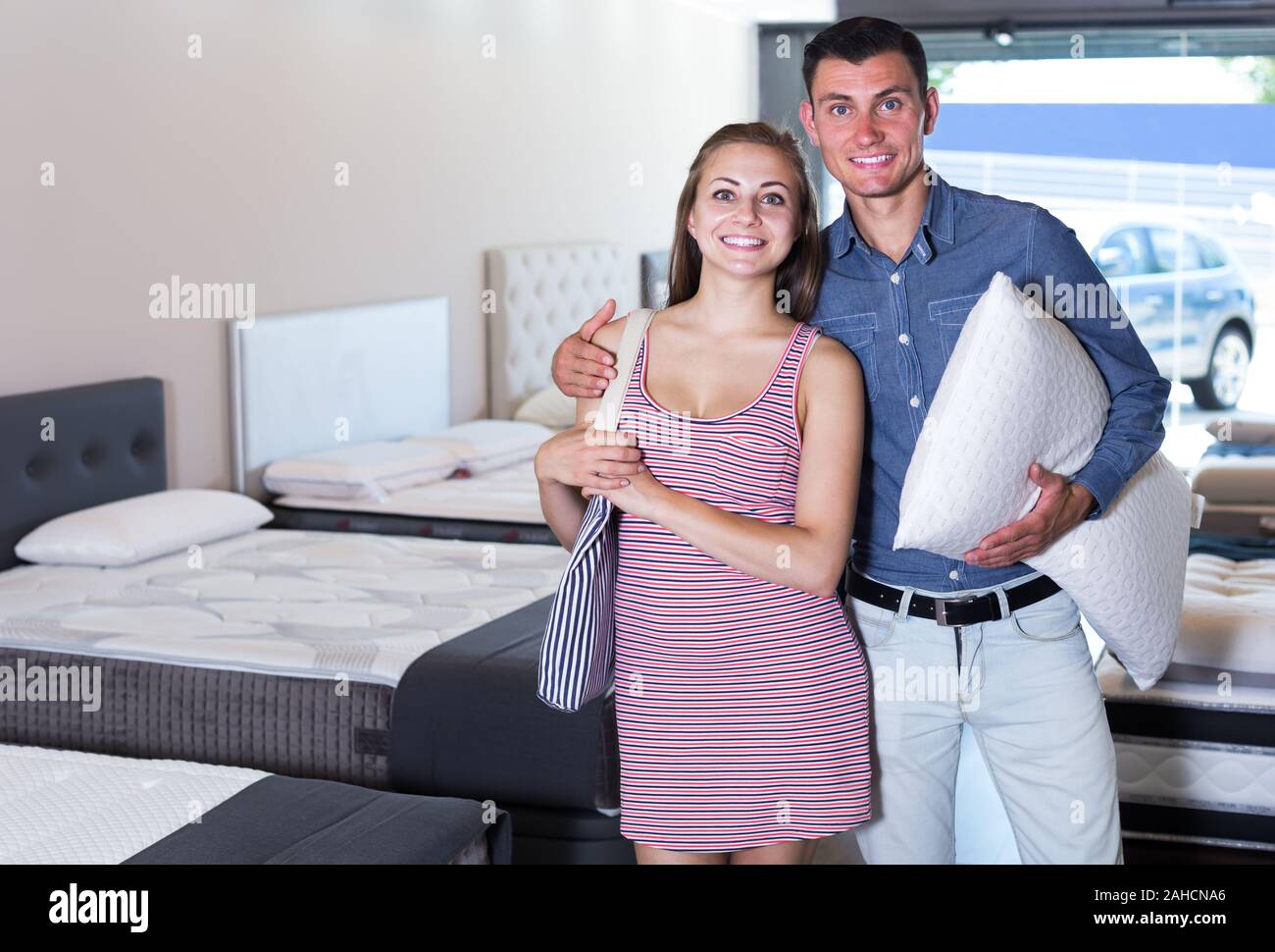 Married Couple Decided To Buy A Mattress For A Bedroom In