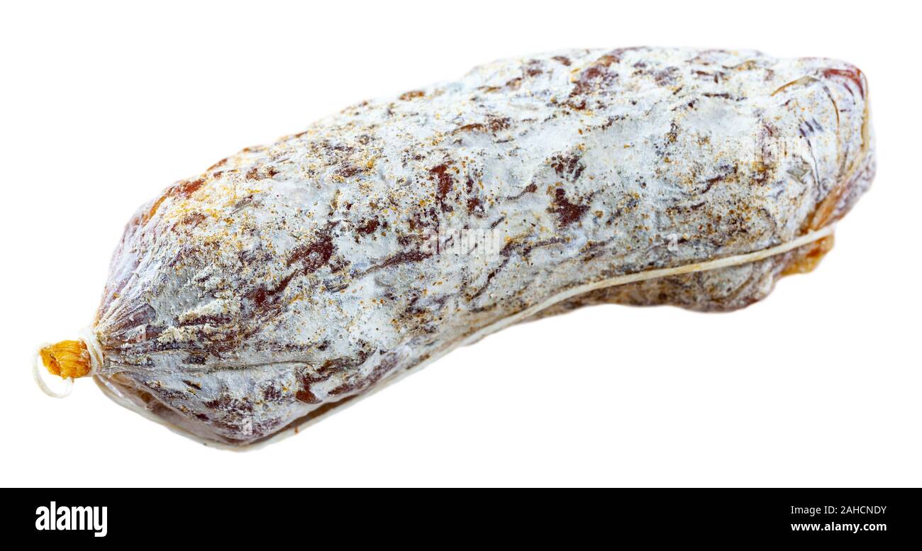 One traditional italian dry cured sausage Salamini italiani alla