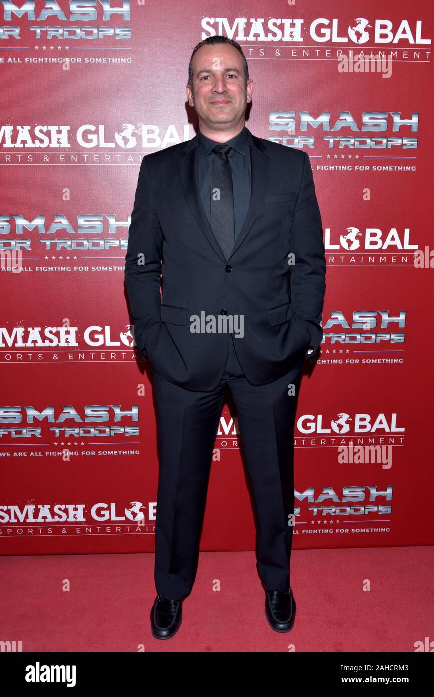 HOLLYWOOD, CA - DECEMBER  19:  Guest arrives for the SMASH GLOBAL IX Fight Night  on December 19, 2019 2019 in Hollywood California. (Photo by Glenn F Stock Photo