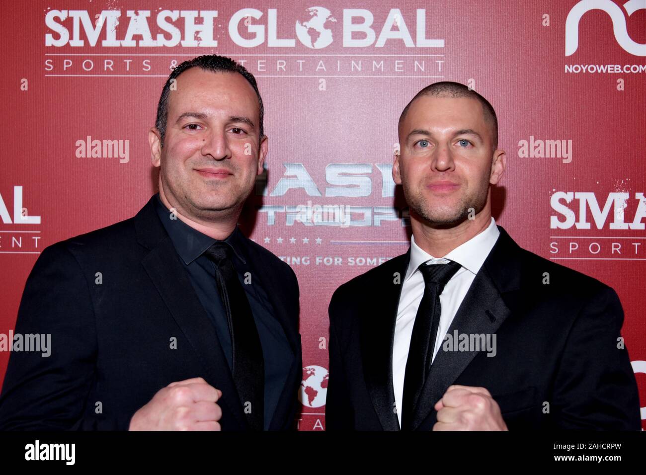 HOLLYWOOD, CA - DECEMBER  19:  Jeremy Birms arrives for the SMASH GLOBAL IX Fight Night  on December 19, 2019 2019 in Hollywood California. (Photo by Stock Photo