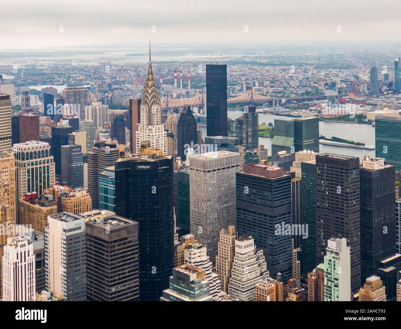 Aerial view of midtown manhattan hi-res stock photography and images ...