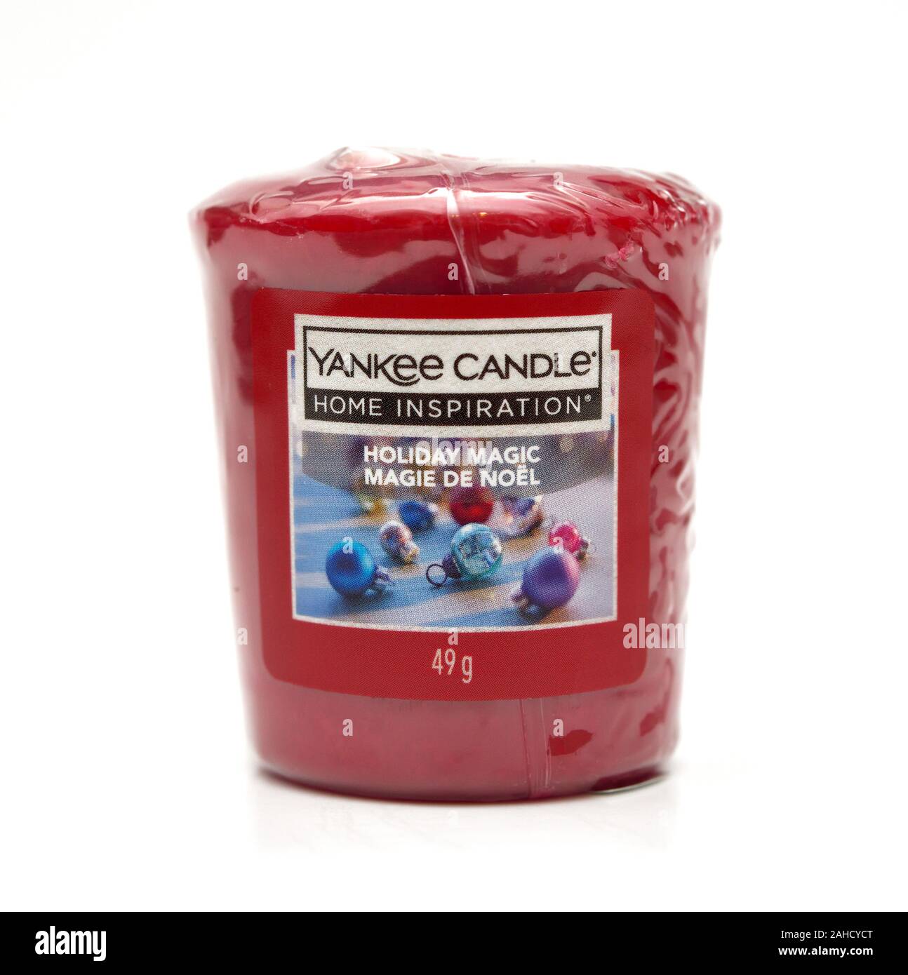 Yankee candle holiday magic magie de noel Stock Photo