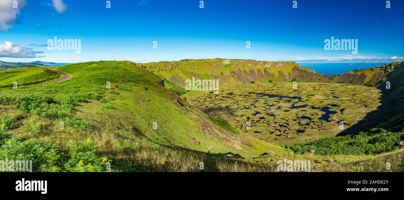 Orongo Rocks Orongo crater hi-res stock photography and images - Alamy
