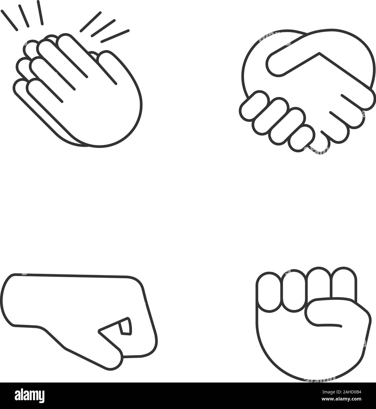 Handshake emoji vector isolated illustration. Handshake emoticon. Vector  Handshake gesture Stock Vector Image & Art - Alamy