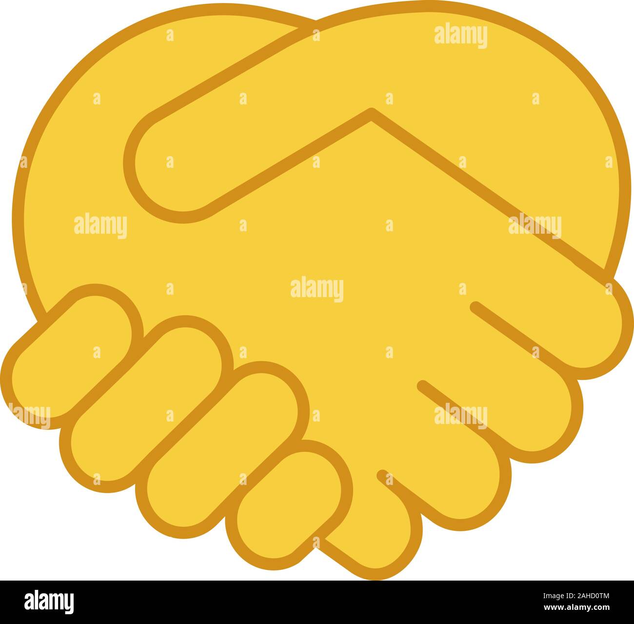 Handshake Icon Emoji Sticker Illustration Stock Illustration