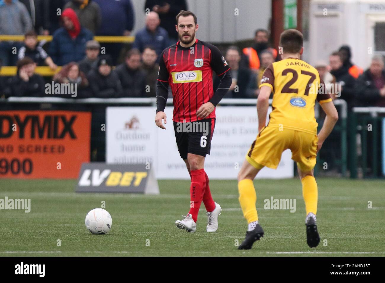 Sutton, UK. 28th Dec, 2019. Luke Wilkinson of Yeovil Town in action during the Vanarama National League match between Sutton United and Yeovil Town at the Knights Community Stadium, Gander Green Lane, Sutton on Saturday 28th December 2019. (Credit: Jacques Feeney | Credit: MI News & Sport /Alamy Live News Stock Photo