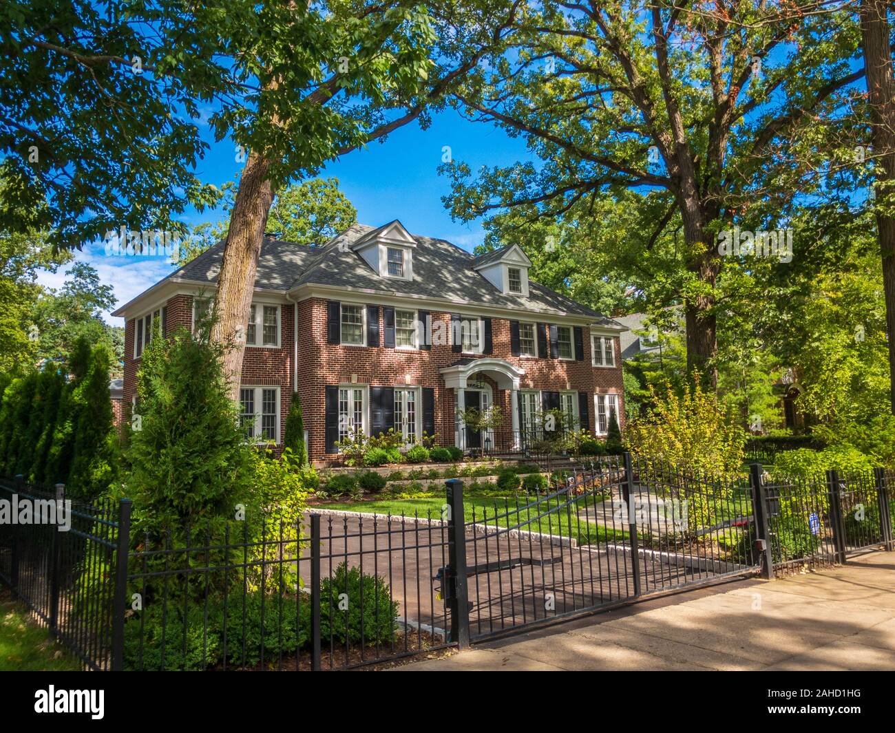 The real Home Alone house, the place where the iconic movie was shot Stock Photo