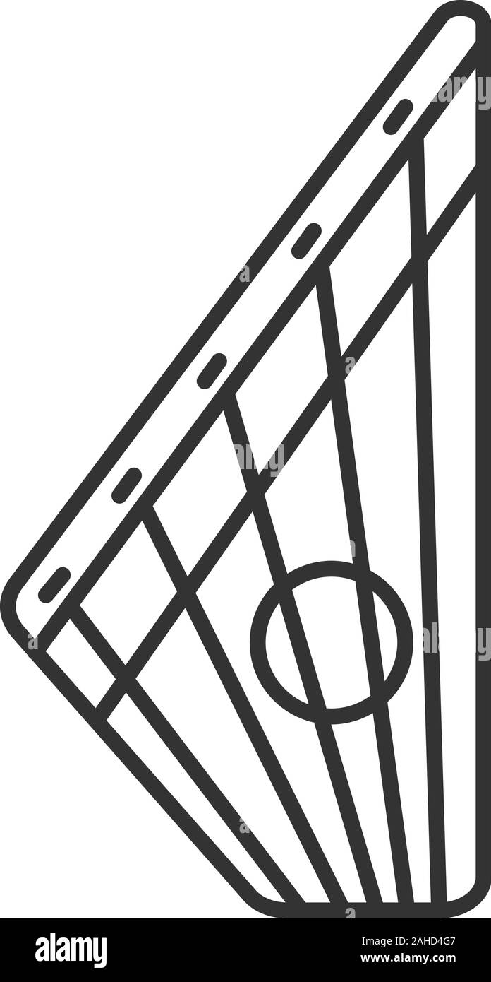 Gusli linear icon. Thin line illustration. Russian psaltery. Contour