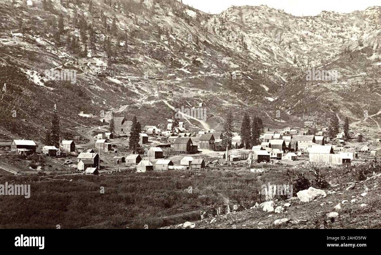 American West in vintage photo, 1860s-1870s Stock Photo