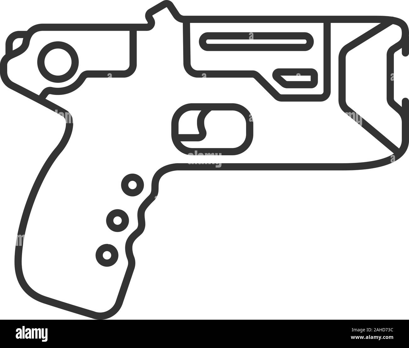 Taser Gun Icon Outline Vector. Police Tazer Stock Vector