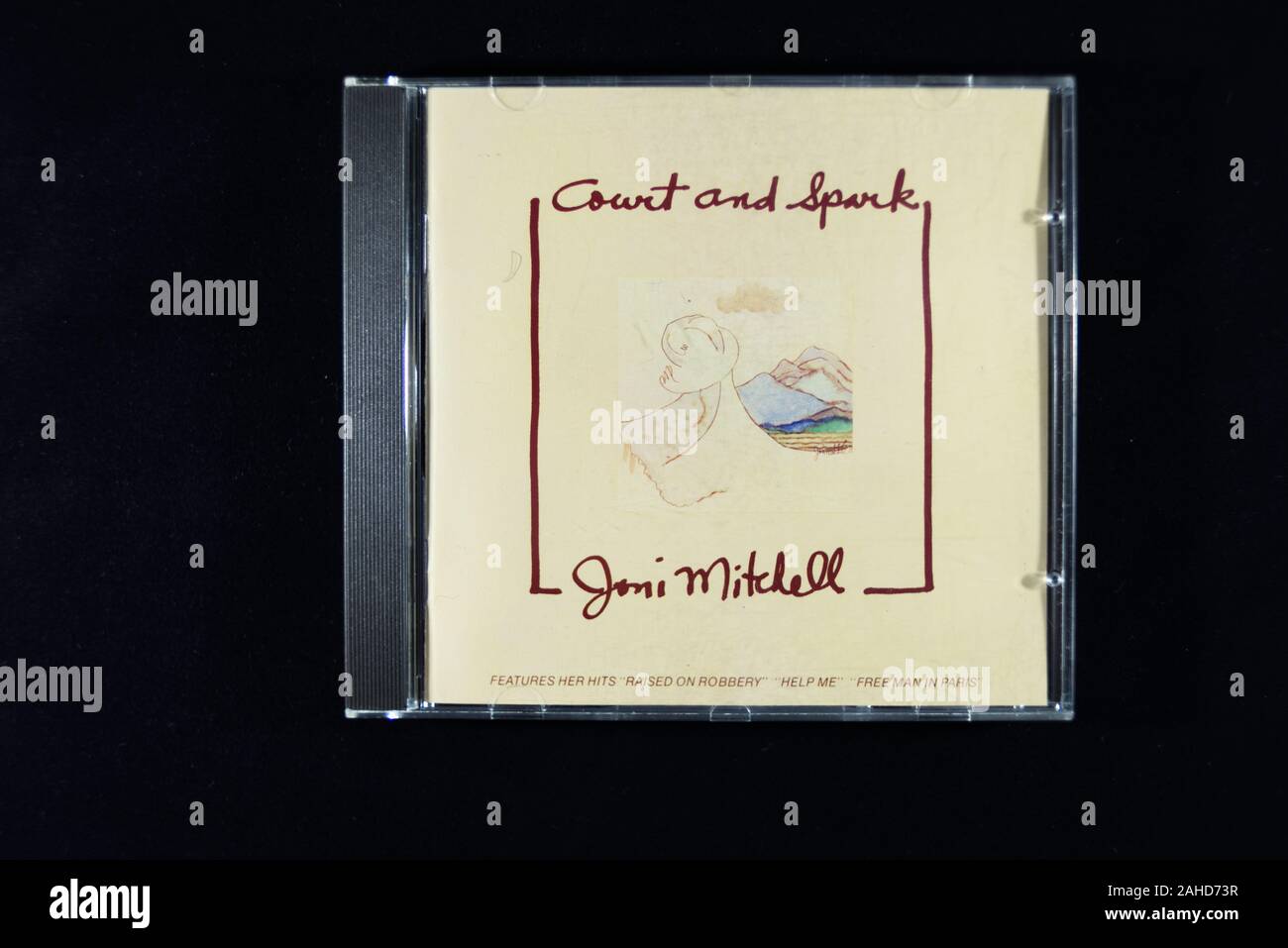 Rare Target CD'S From the 1980's Music Era. Joni Mitchell, Court and Spark. Stock Photo