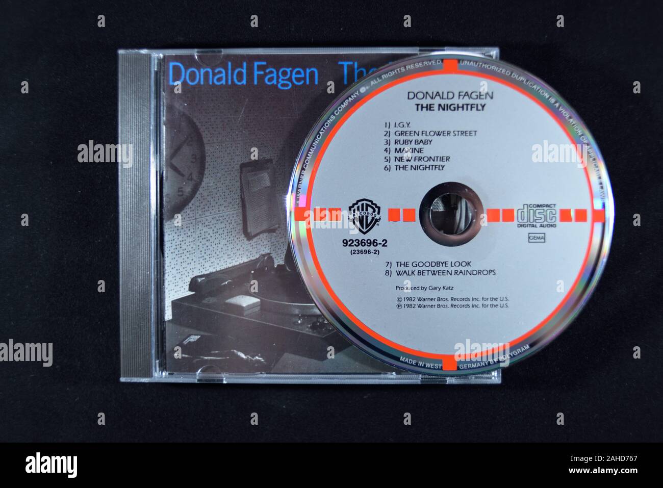 Rare Target CDs From the 1980's Music Era. Donald Fagen, The Nightfly. Stock Photo