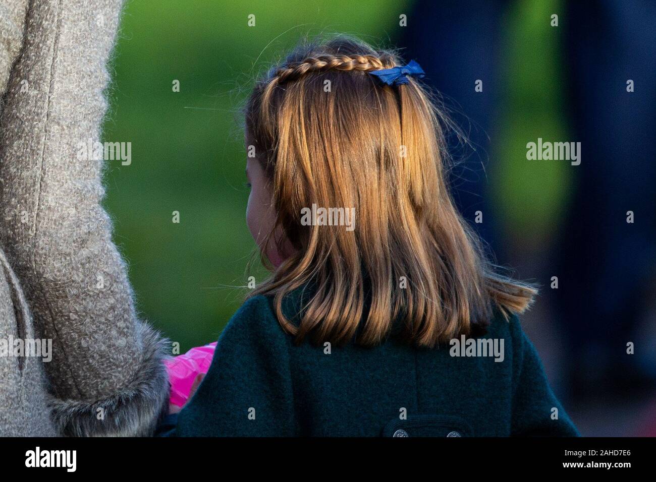Picture dated December 25th shows hair style of Princess Charlotte at St Mary Magdalene Church in Sandringham, Norfolk Stock Photo - Alamy Picture dated December 25th shows hair style of Princess Charlotte at St Mary Magdalene Church in Sandringham, Norfolk Stock Photo - Alamy