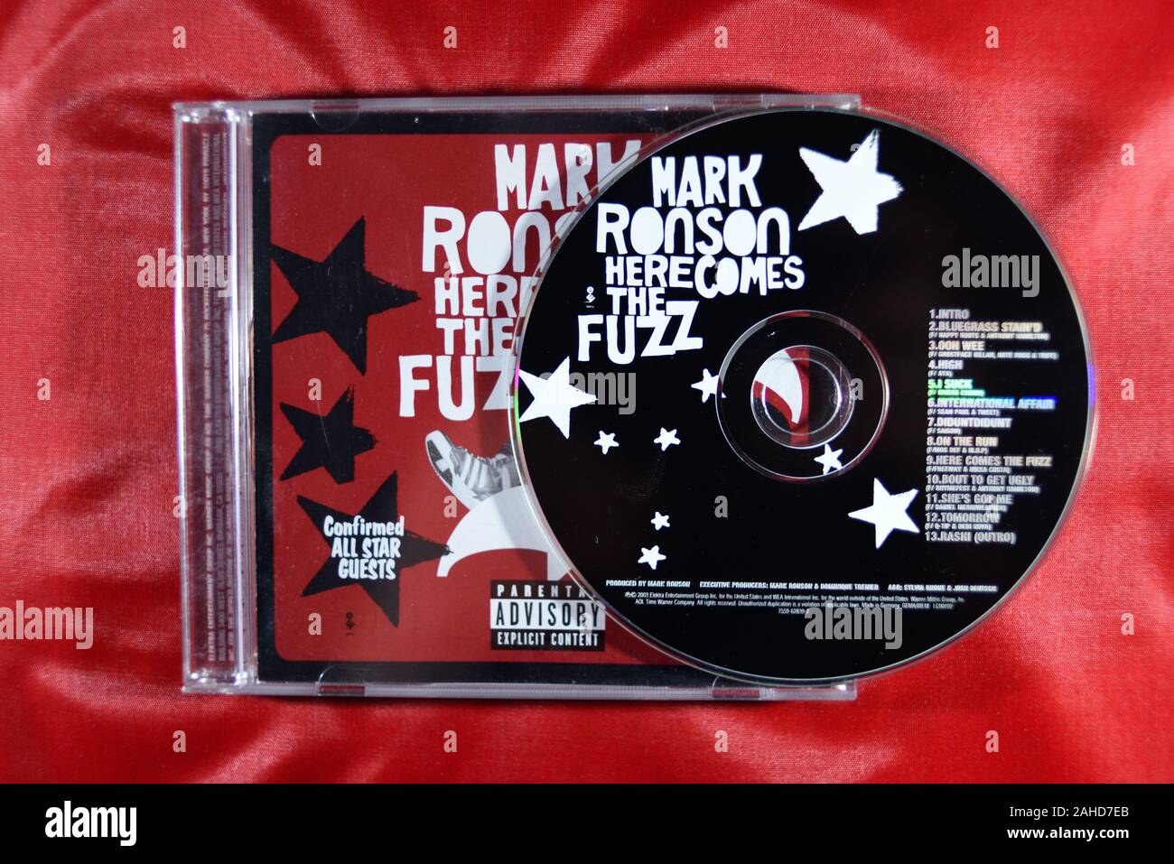 Music CD'S, Mark Ronson Here comes the Fuzz. Stock Photo