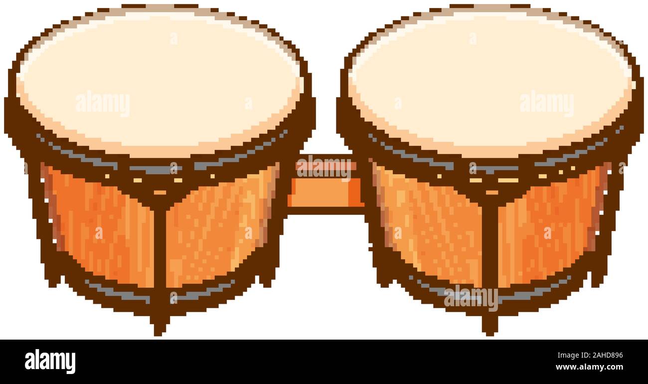 Drums on white background illustration Stock Vector Image & Art - Alamy