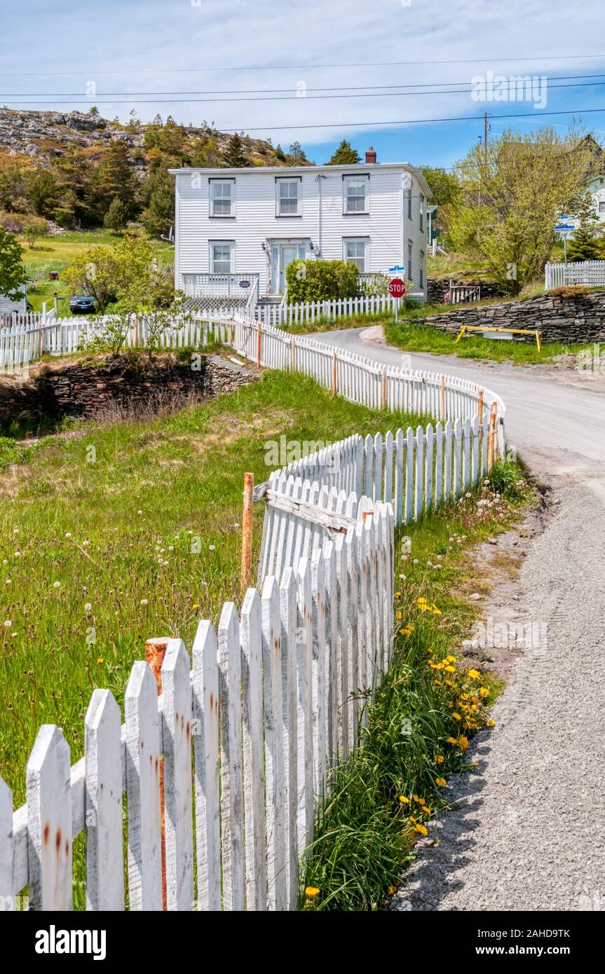 The small town of Brigus on the Avalon Peninsula in Newfoundland. Stock Photo