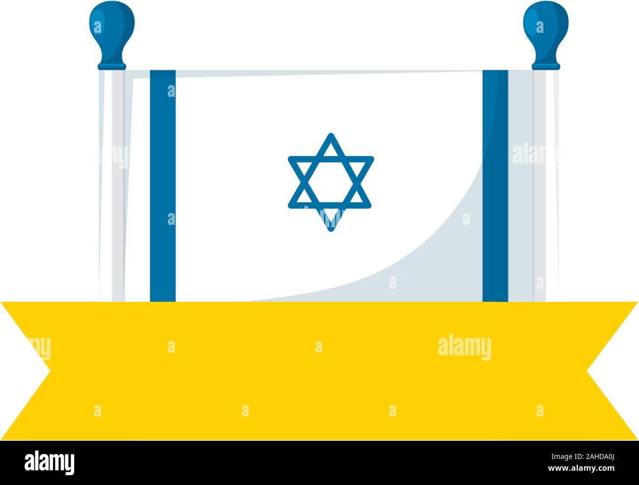 flag israel patriotic with ribbon icon Stock Vector Image & Art - Alamy
