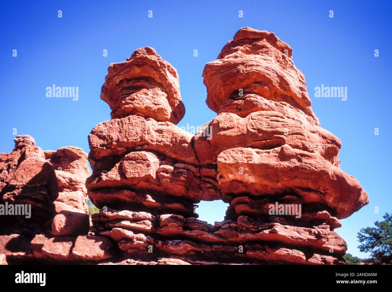 Siamese Twins, Garden of the Gods, Manitou Springs, Colorado Stock
