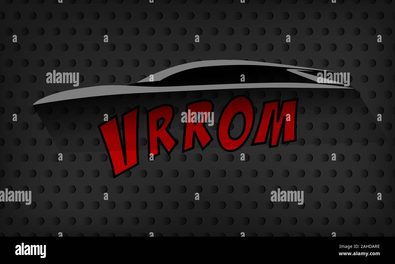 Automotive background vector silhouette, concept car illustration template. Modern design black Stock Vector