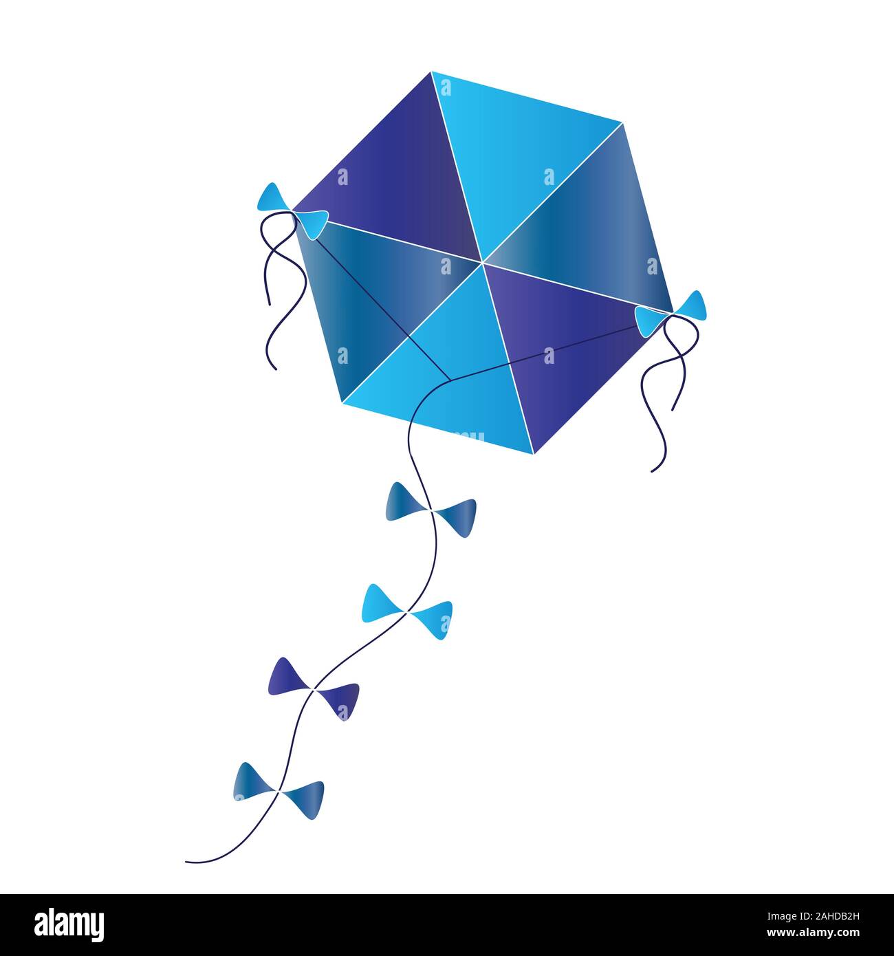 kite vector in blue and turquoise colors Stock Vector Image & Art Alamy