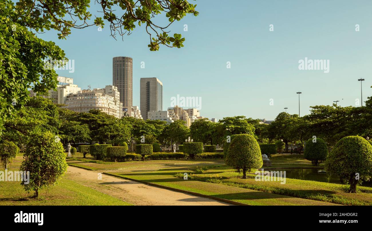 Public park in Rio de Janeiro, Brazil Stock Photo