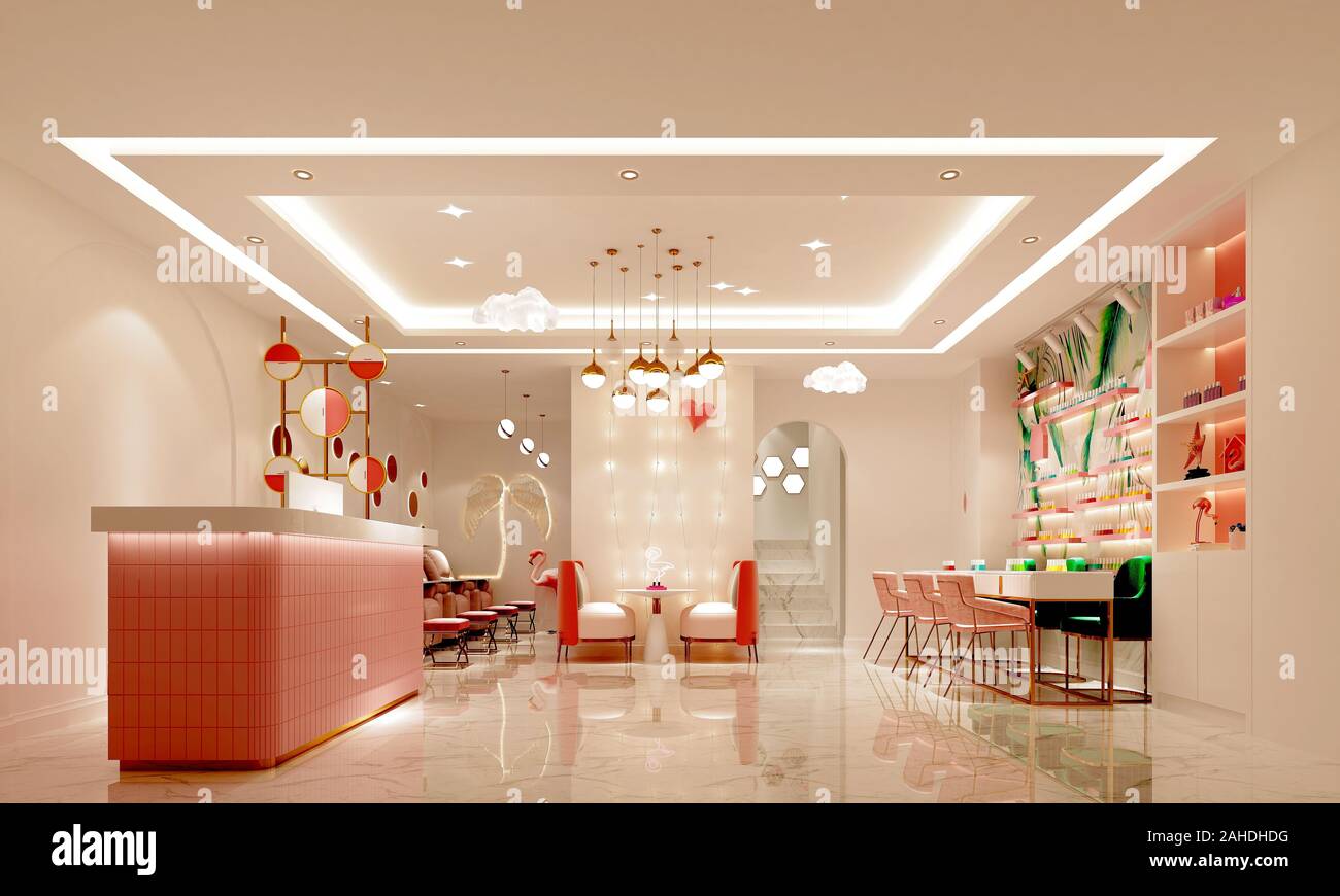 3d render of beauty and spa center Stock Photo - Alamy