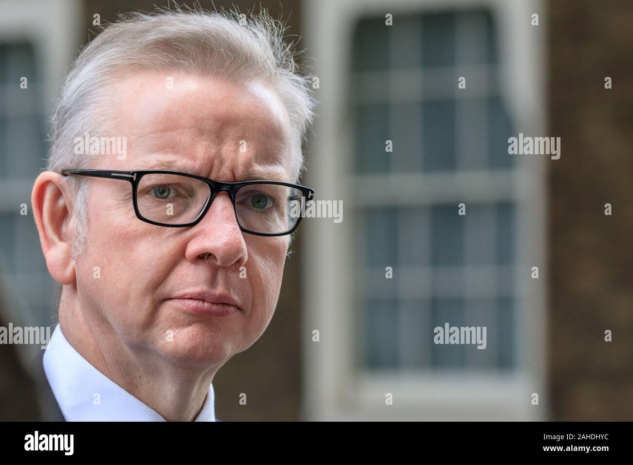 Michael Gove, Cabinet Minister, Chancellor of the Duchy of Lancaster, British Conservative Party politician, close up of face Stock Photo