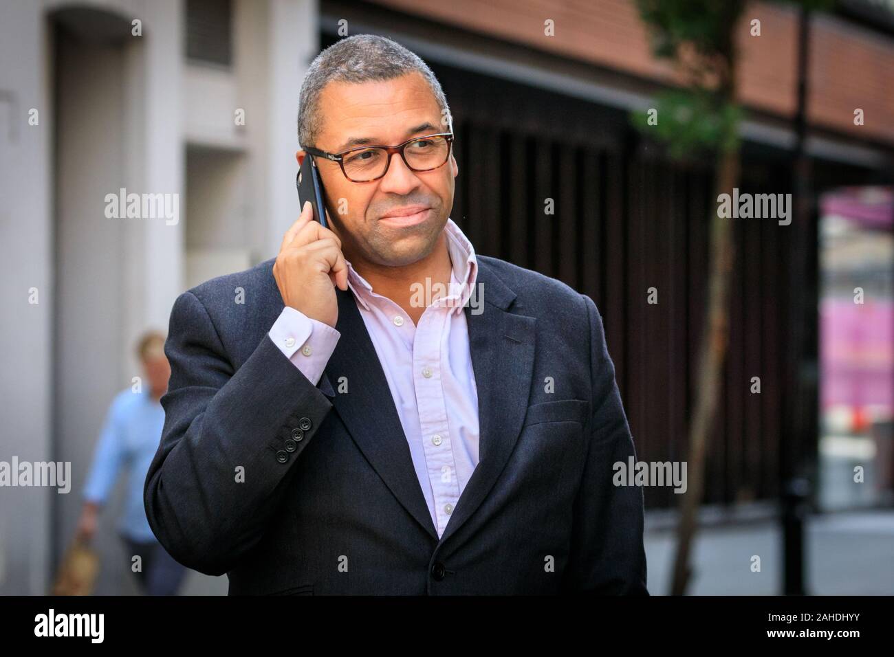 James Cleverly, Conservative Party Chairman, British Tory politician, exterior close up portrait in Westminster, close up, London, UK Stock Photo