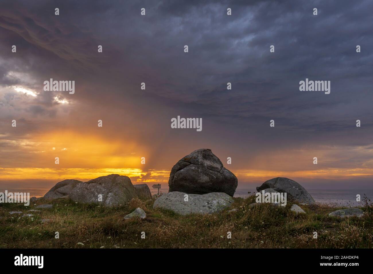 The sea in Brittany Stock Photo Alamy