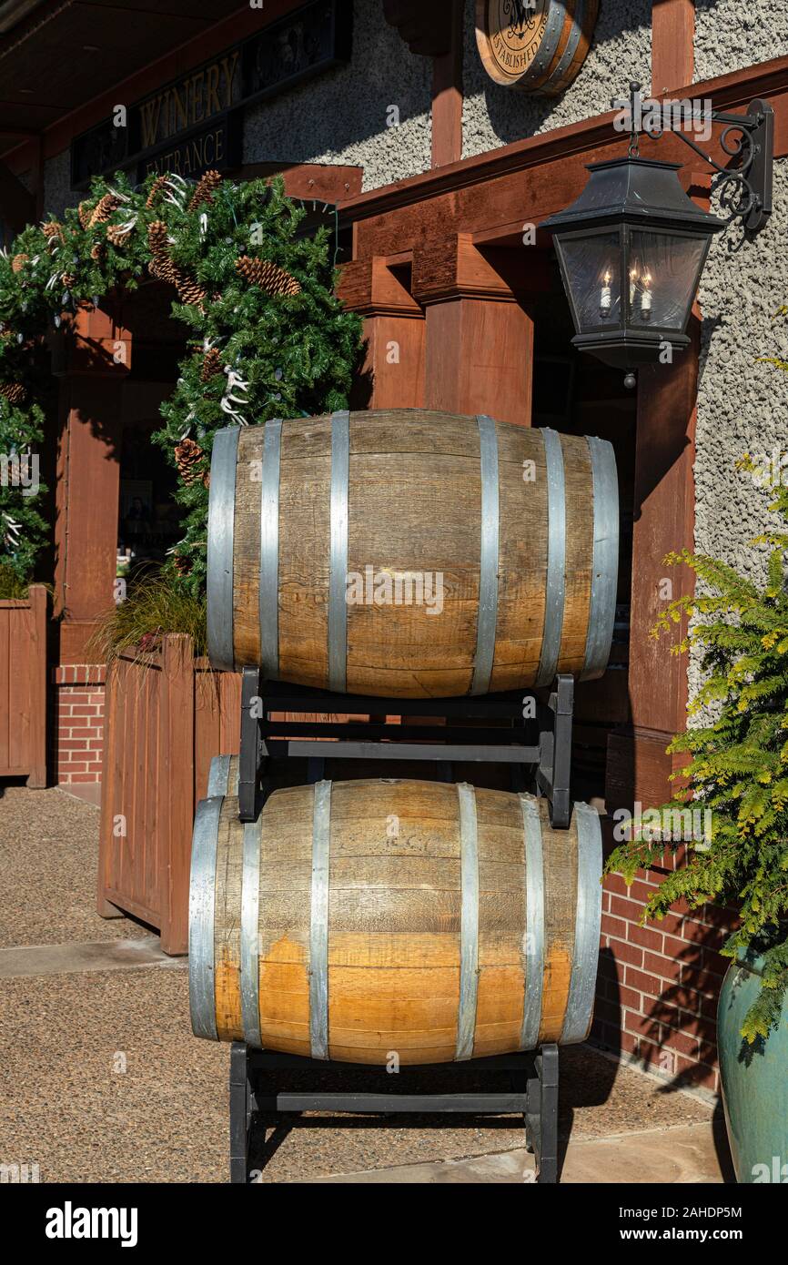 Winery entrance at Biltmore Estate. Stock Photo
