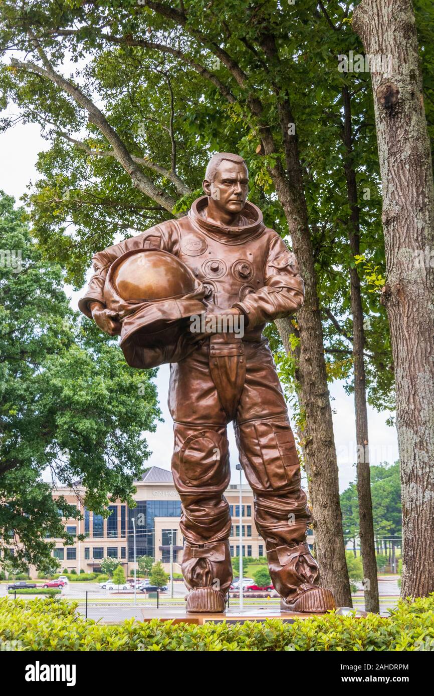 US Space Program Workers Memorial at US Space and Rocket Center in Huntsville, Alabama - dedicated to astronauts and all workers in space program. Stock Photo