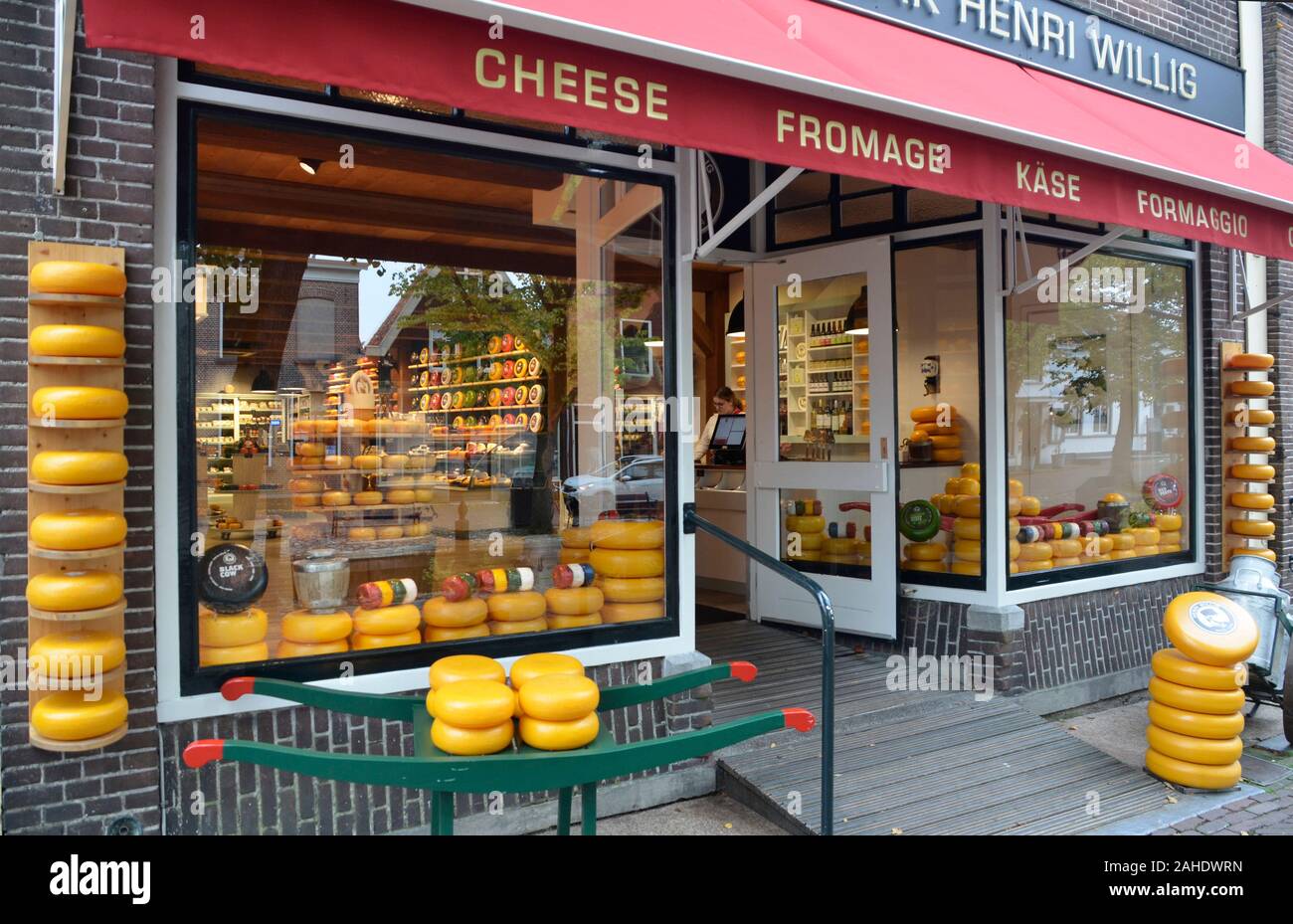 Gouda cheese store, Henri Willig Cheese Farm Store, Gouda, Netherlands