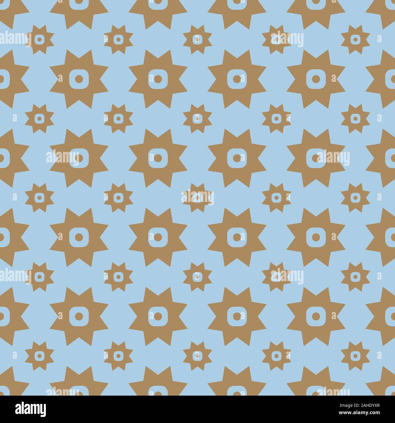 Two sized stars in a seamless repeat pattern background Stock Photo - Alamy
