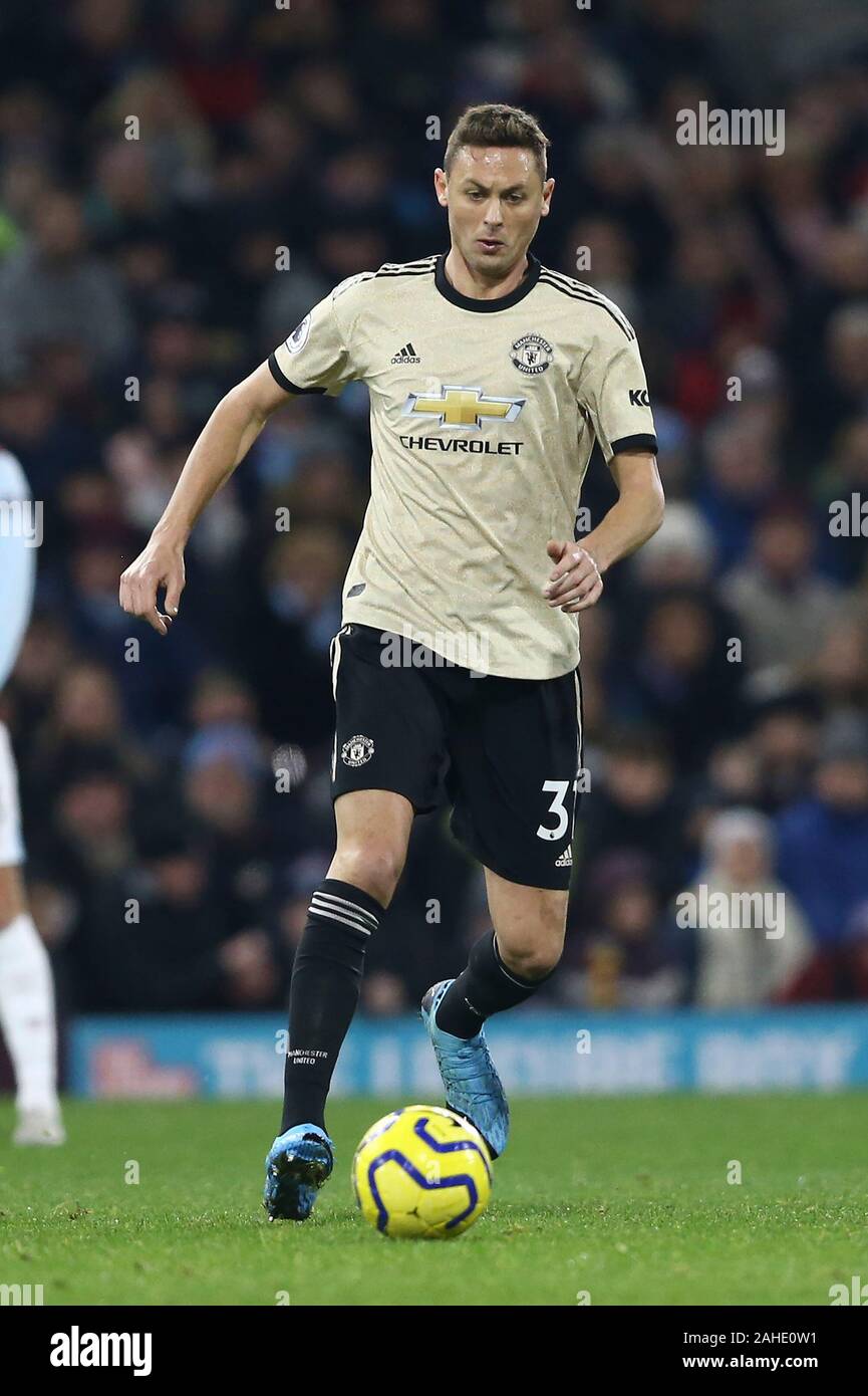 Burnley, UK. 28th Dec, 2019. Nemanja Matic of Manchester United in action. Premier League match, Burnley v Manchester Utd at Turf Moor in Burnley, Lancashire on Saturday 28th December 2019. this image may only be used for Editorial purposes. Editorial use only, license required for commercial use. No use in betting, games or a single club/league/player publications. pic by Chris Stading/Andrew Orchard sports photography/Alamy Live news Credit: Andrew Orchard sports photography/Alamy Live News Stock Photo