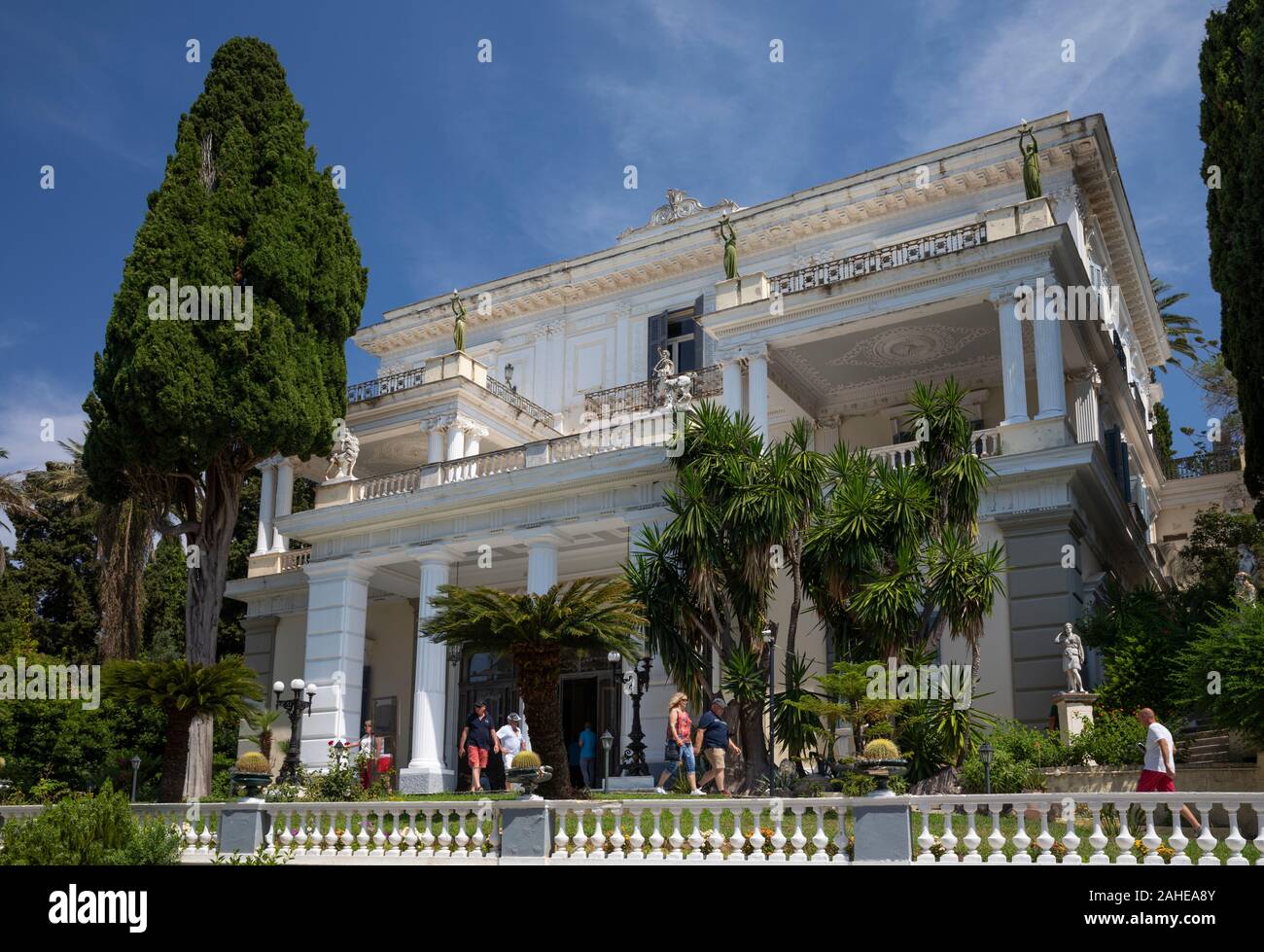 Achilleion Palace, Gastouri, Corfu, Greece Stock Photo